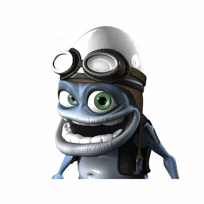Funny Beautiful Anime Crazy Frog Sticker Waterproof Cover Scratch
