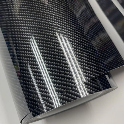For Vehicles Adhesive 9D Carbon Fiber Vinyl Film Glossy Sticker