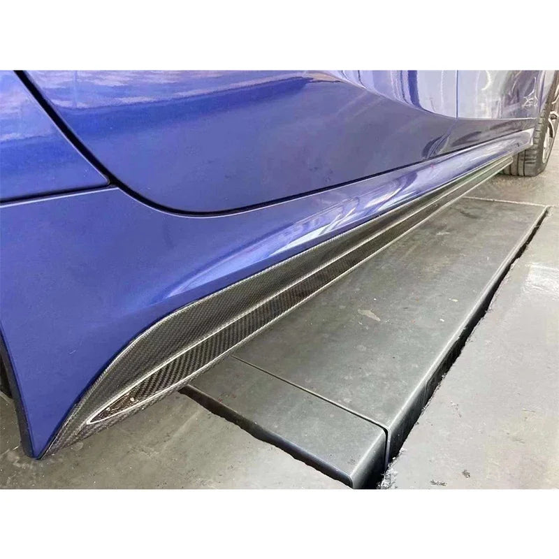 For BMW 3 Series G20 G28 Carbon Fiber Side Skirts Bumper