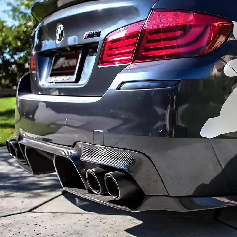 For BMW 5 Series M5 F10 F18 Carbon Fiber Back Lip Rear Bumper