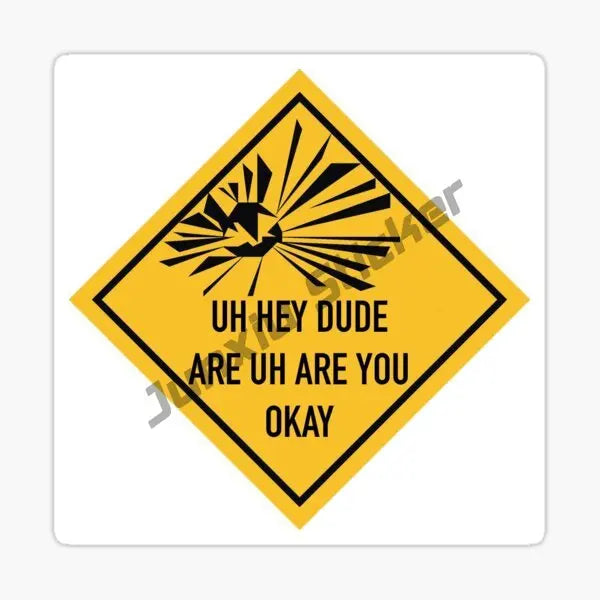 Creative Explosion Warning Danger Pvc Waterproof Body Sticker
