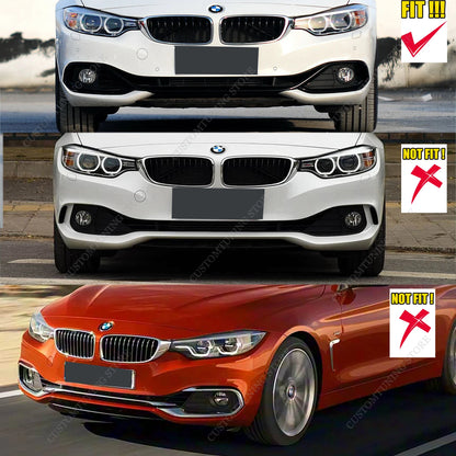 For BMW F32 F33 F36 Non-M Gloss Black Front Bumper Splitter Lip