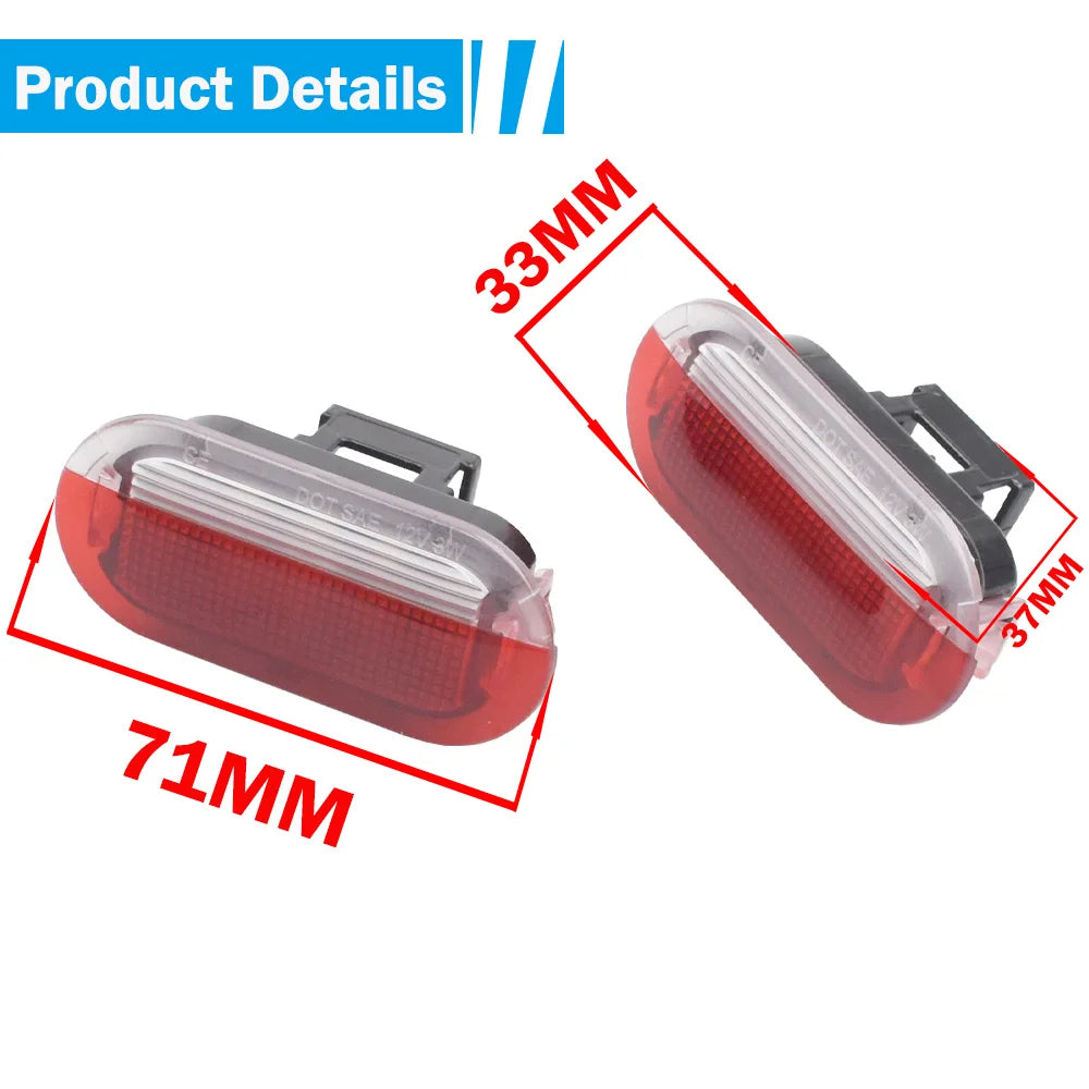 For VW Golf MK3 MK4 Jetta 2pieces Beetle Touran Polo Vento White