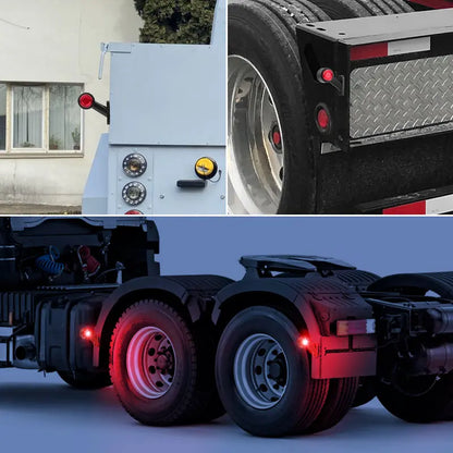 For Trailer Tractor Rv Truck Dual Face Side Marker Parking White