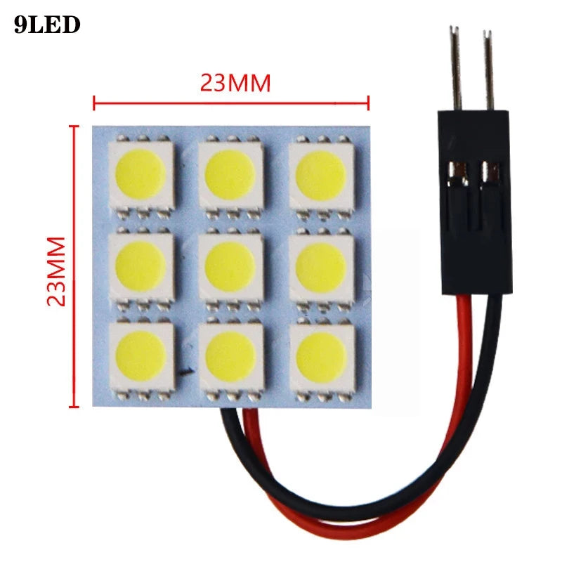 5PCS Panel 12 24 48 Smd 5050 T10 ba9s