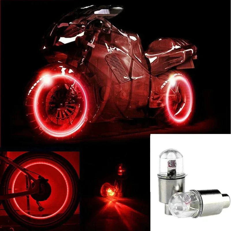 8PCS Colorful Wheel Tire Valve Motorcycle Caps Dustproof Bicycle