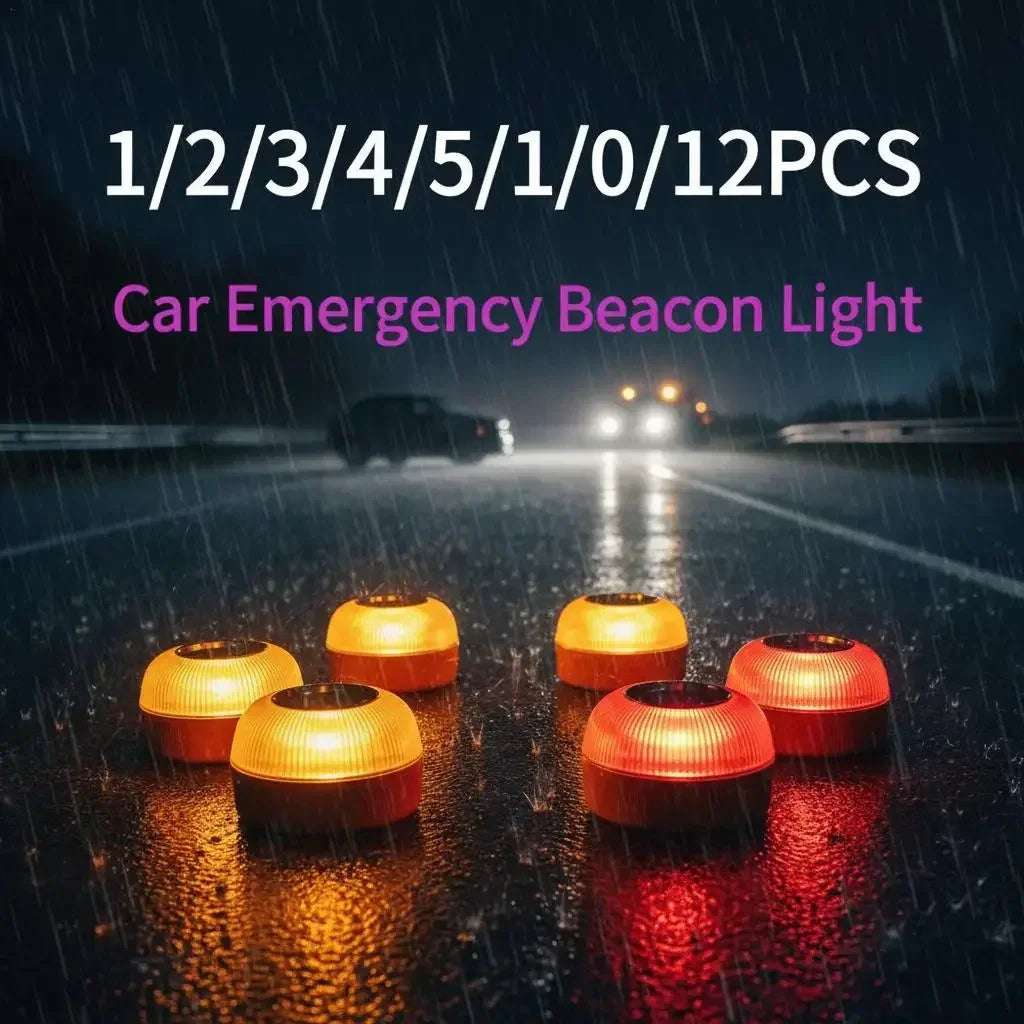 USB Rechargeable V16 Magnetic Induction Strobe Emergency Beacon