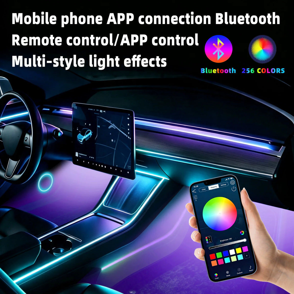 For Toyota 4Runner 2020–2025 Dreamcolor 6 Kit 256 Colors Ambient