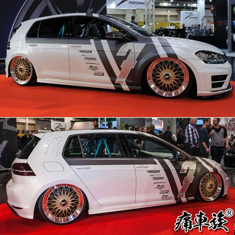 For VW Golf 6 Golf7 Exterior Stickers Body Modification Racing