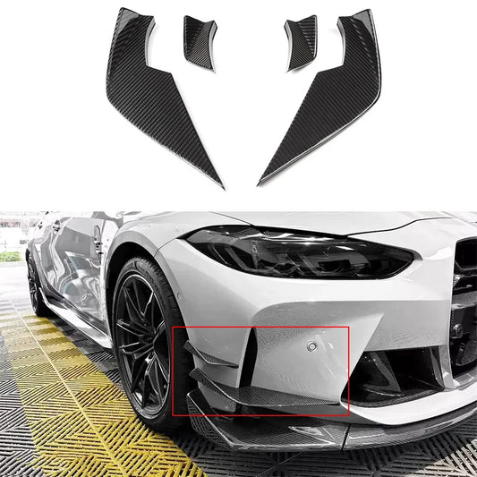 For BMW M3 G80 M4 G82 G83 Front Bumper Spoiler Canard Ducktail