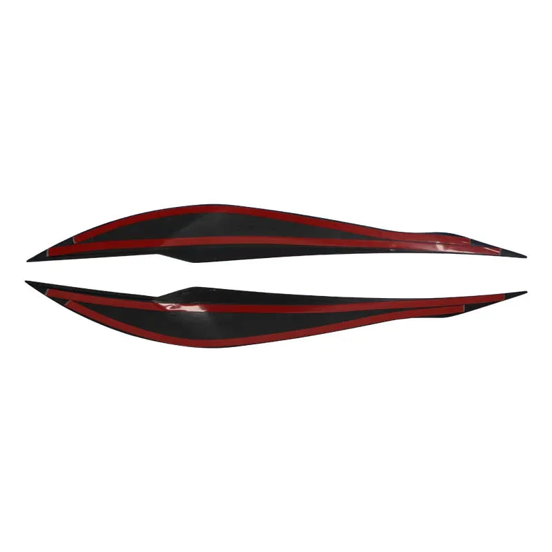 For BMW 3 Series F30 F35 2PCS ABS Gloss Evil Headlight Eyebrows