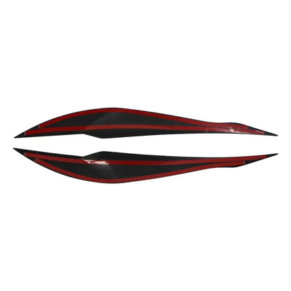 For BMW 3 Series F30 F35 2PCS ABS Gloss Evil Headlight Eyebrows