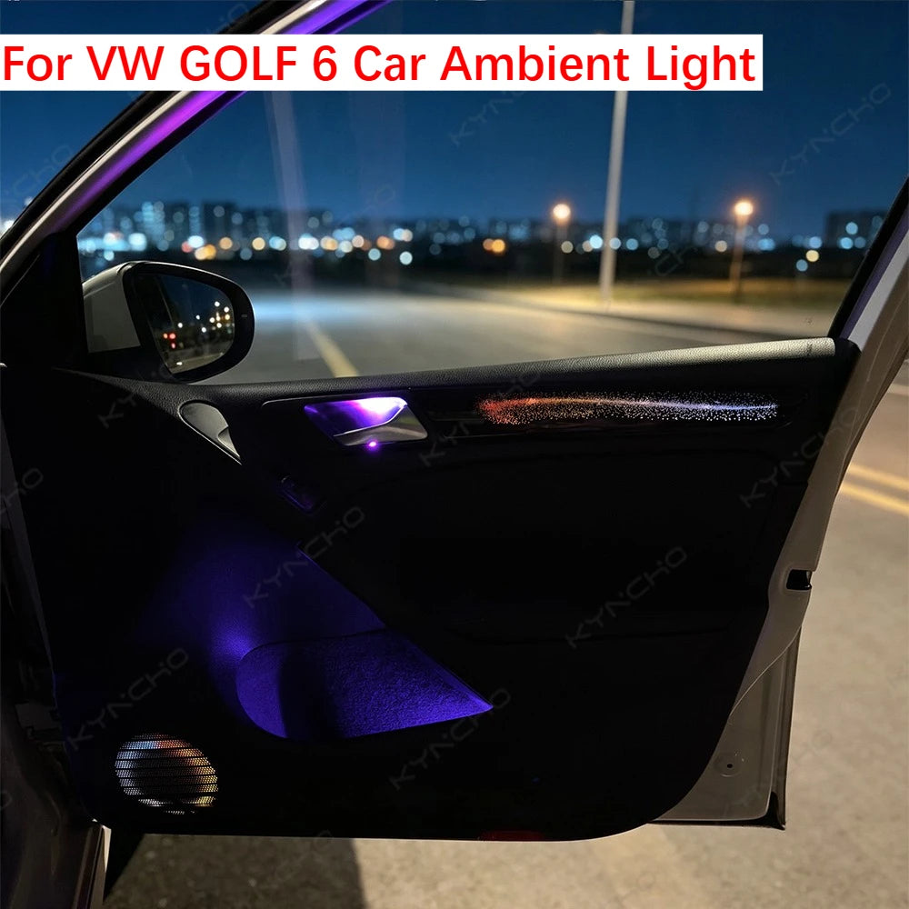 For Volkswagen Golf 6 2010 2013 Ambient Symphony Flowing Neon