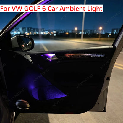 For Volkswagen Golf 6 2010 2013 Ambient Symphony Flowing Neon