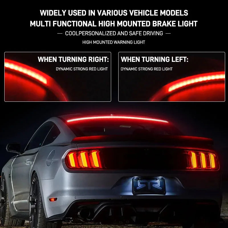 Position Brake multi-mode Warning Tail Turn Signal Strips Mount