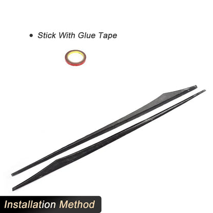 For BMW 6 Series F06 M Carbon Fiber Side Skirts Extensions Lip