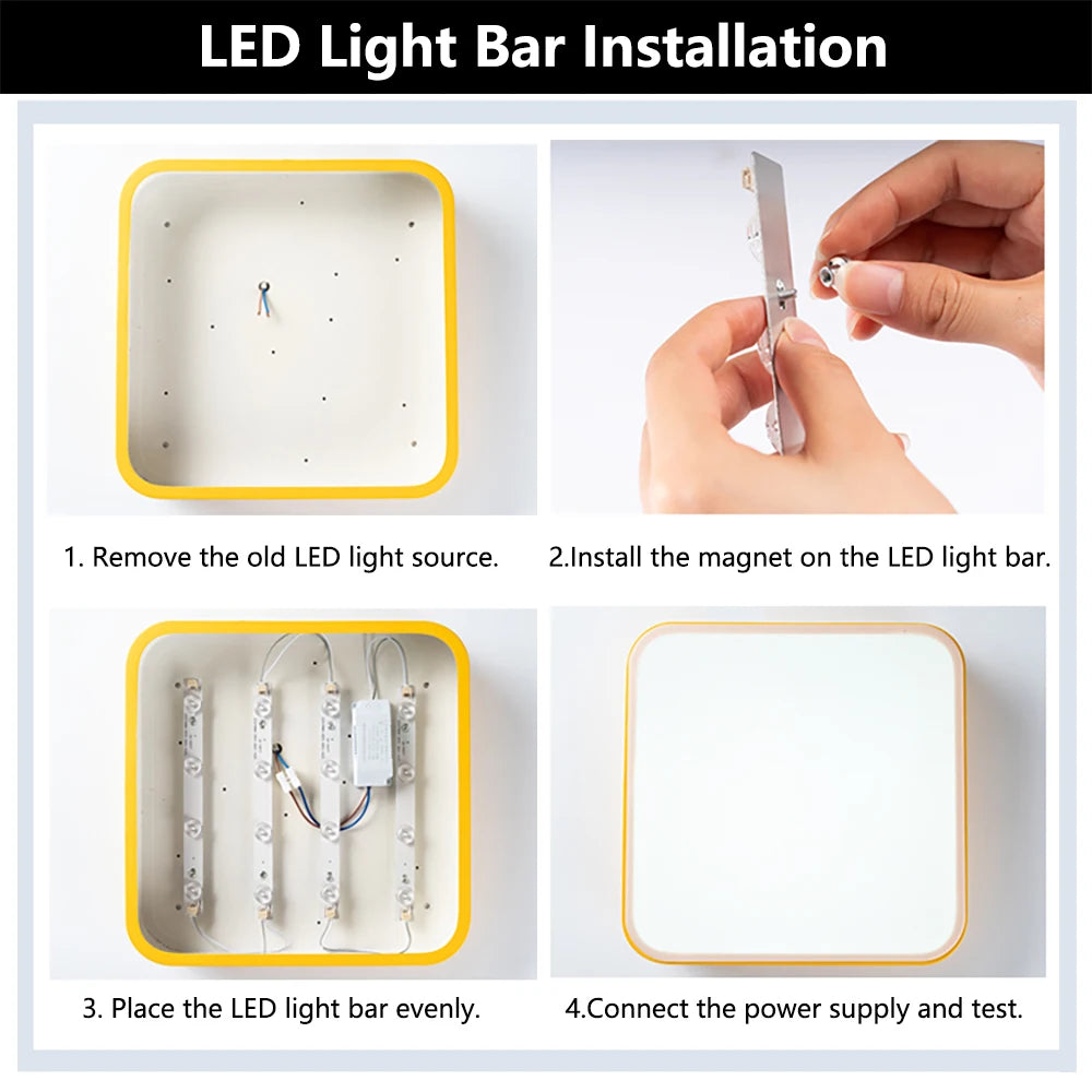 For Ceiling Light 22CM 31CM 41CM Bar Module 220V 52CM Brightness