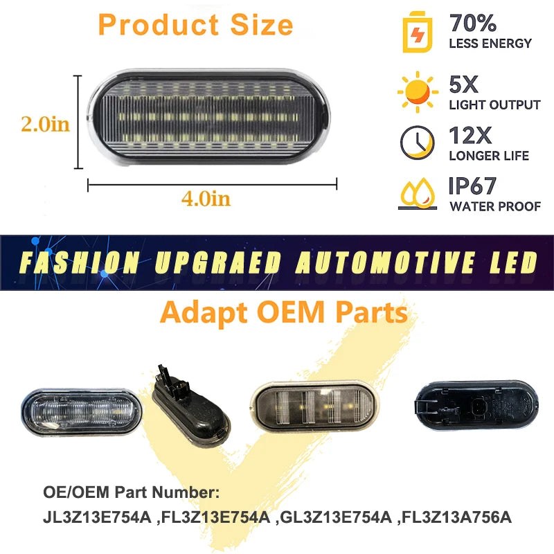 For Ford F150 Raptor F250 F350 2X 36SMD Truck Bed Cargo Assembly