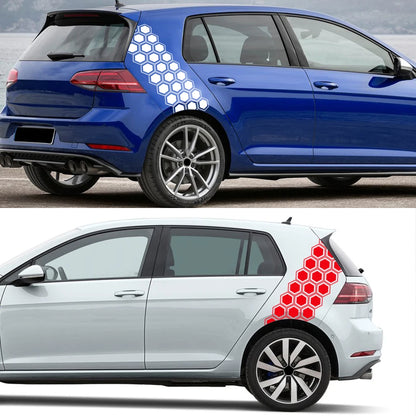 Hexagonal Honeycomb Pattern Vinyl Decal Waterproof Body Side