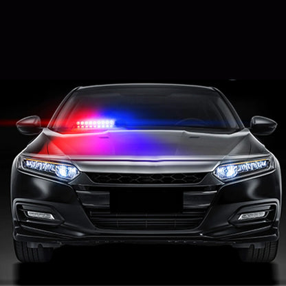 Red White Blue Emergency Dashboard Strobe Bar Interior Windshield