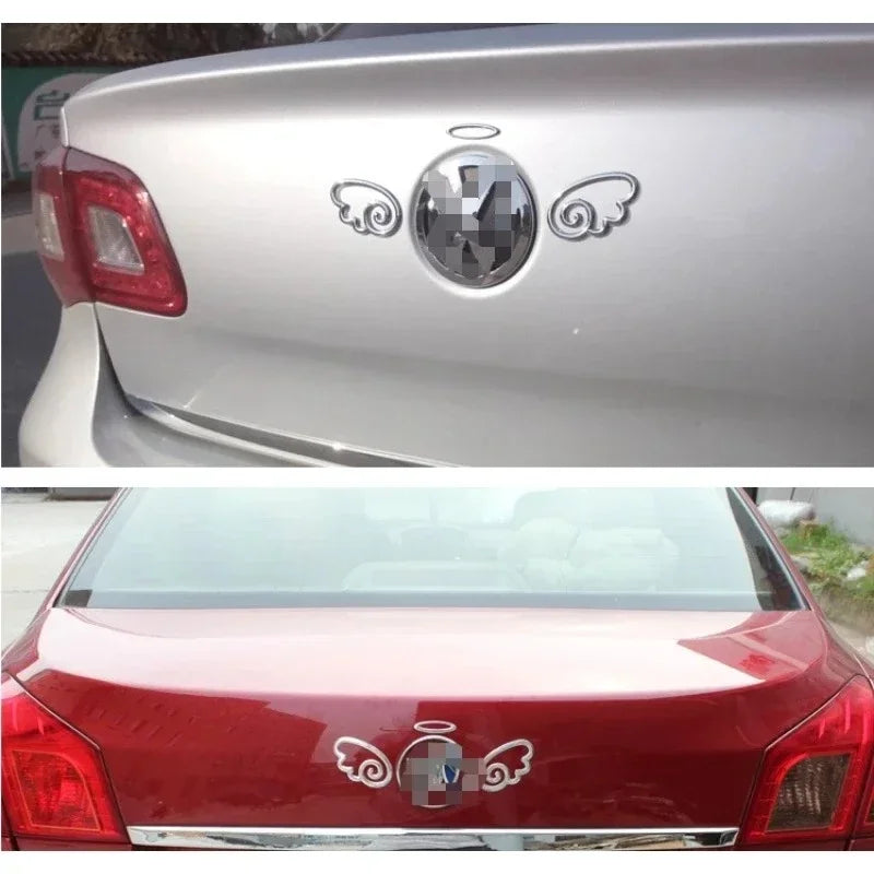 1PC 3D Angel Wings Pvc Sticker Decal Rear Body