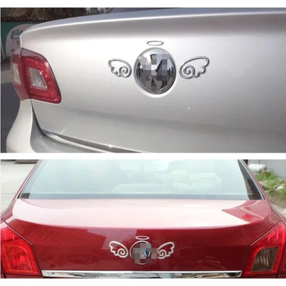 1PC 3D Angel Wings Pvc Sticker Decal Rear Body