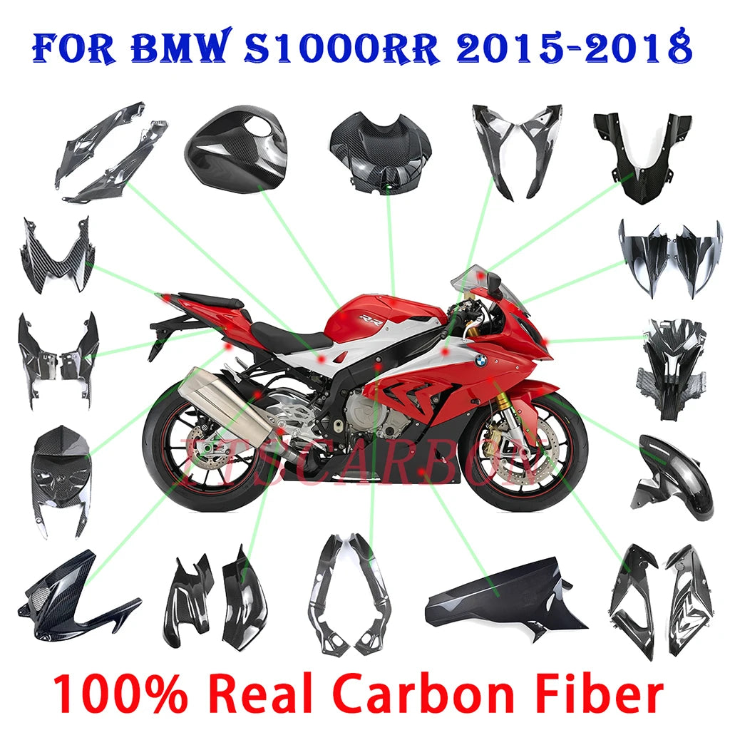 For BMW S1000RR HP4 2018 2017 Motorcycle Full Real Carbon Fiber