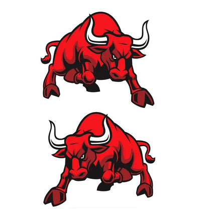 15CM Red Bull Sticker Stickers Stylish Pvc Exterior Parts