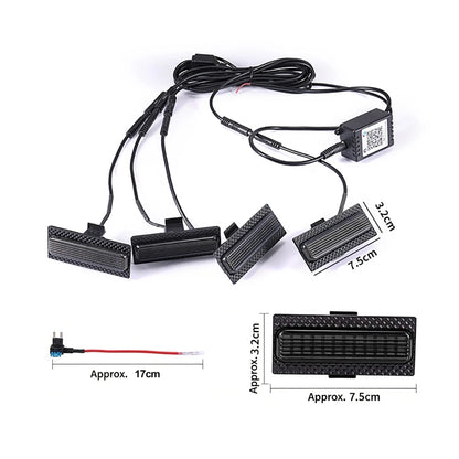 For Jeep Wrangler Jl 2024-2025 4 high-brightness Front Grille