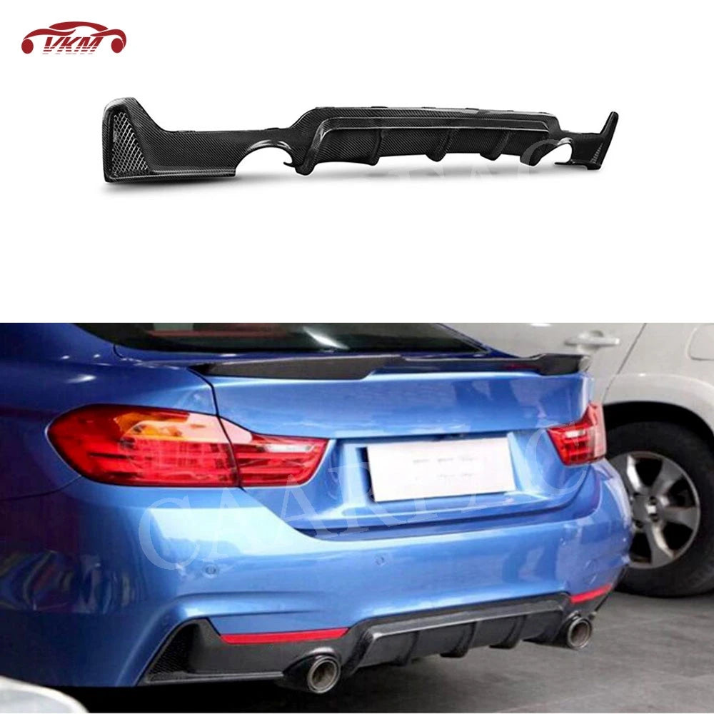 For BMW 4 Series F32 F33 Carbon Fiber Rear Lip Diffuser Spoiler