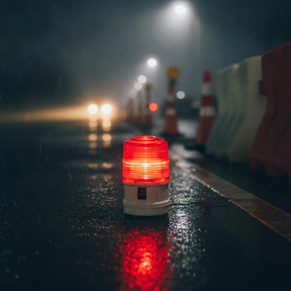 Battery Powered Red Warning Beacon Portable Emergency Indicator