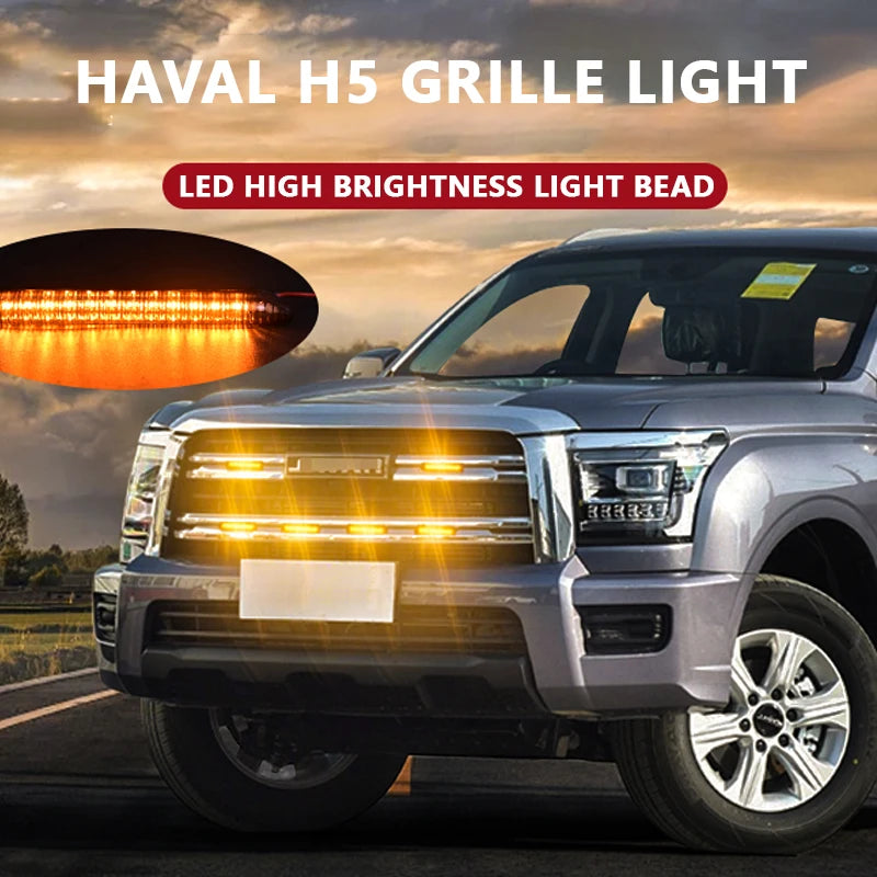 For 2023-2025 Haval H5 Center Front Grille Small Amber Front