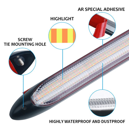 DRL Daytime Running Strip Car Headlight Decoration Turn Signal Light Strip Sequential Yellow Flow White Day Lamp Accesso