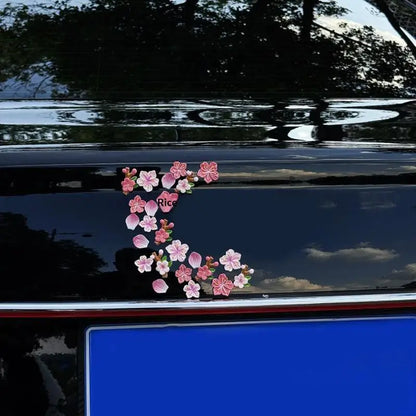 24 32PCS 3D Cherry Blossom Sticker Covers Scratches Rear
