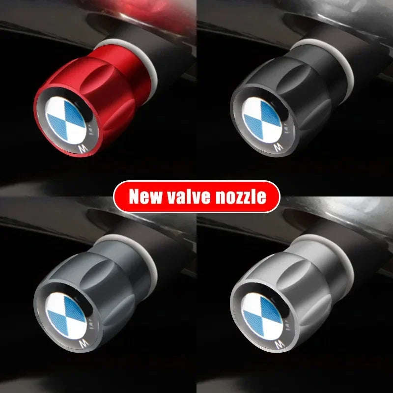 For BMW G20 F30 G30 X1 4PCS Aluminum Tire Valve Caps Tyre Stem