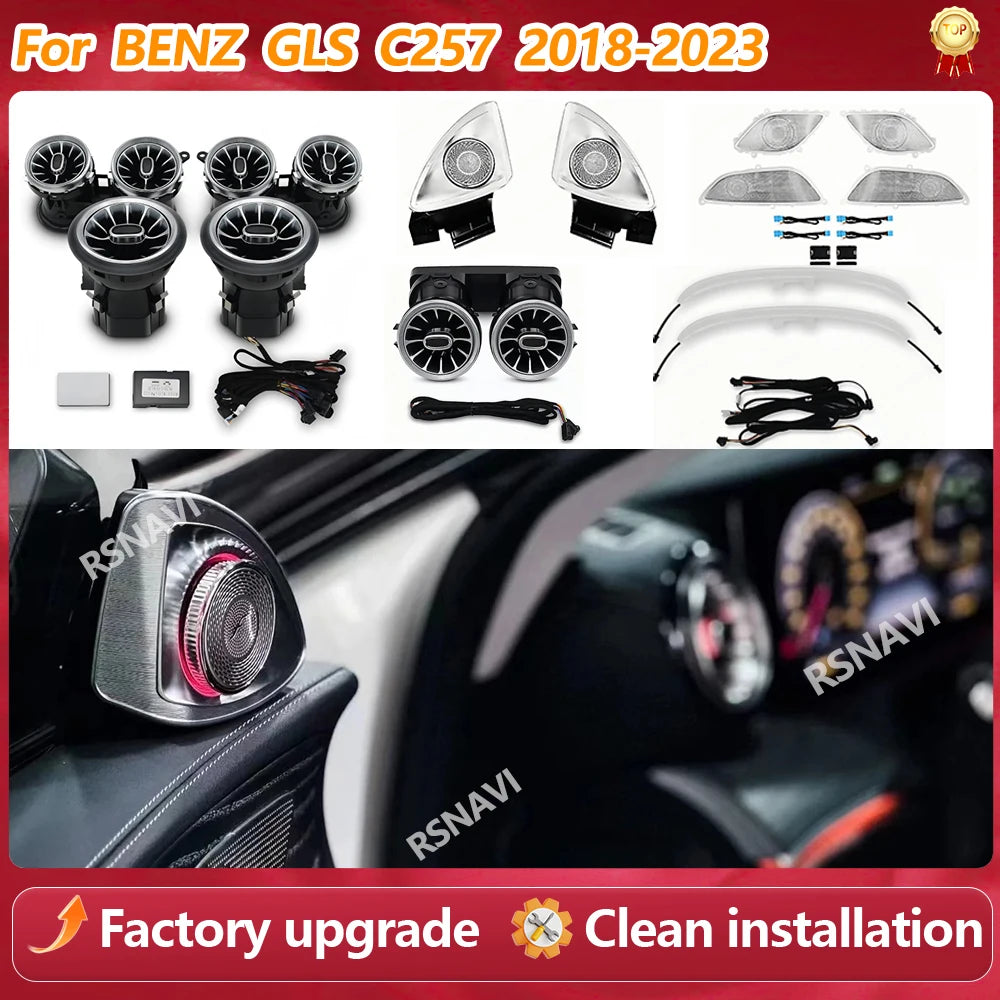 For Mercedes Benz Cls C257 Interior Colors 4D Rotating Tweeter