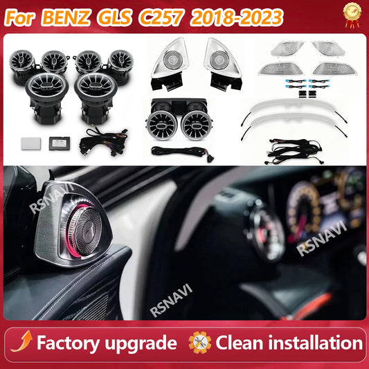 For Mercedes Benz Cls C257 Interior Colors 4D Rotating Tweeter