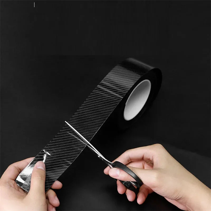 5D Carbon Fiber Stickers Protector Door Sill Sticker Scratchproof