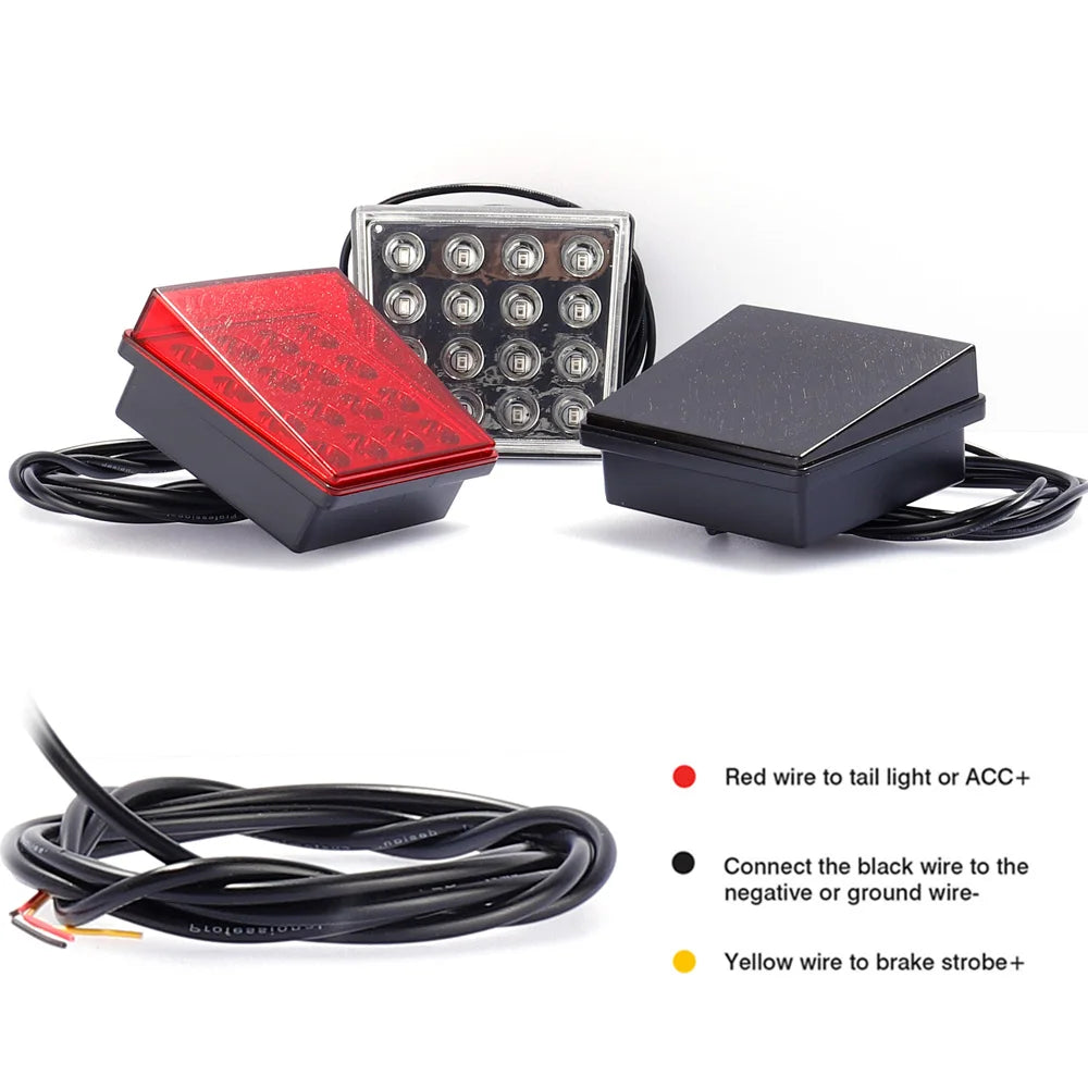 Rear Tail Flash Strobe F1 Brake Pilot Motorcycle Warning