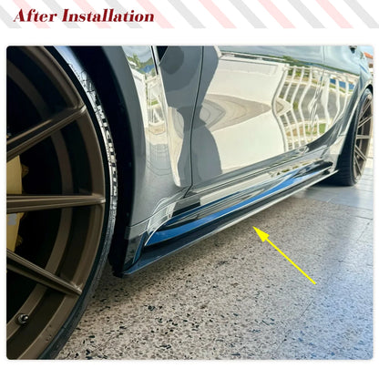For BMW 3 Series G80 M3 Carbon Fiber Side Skirts Body Kits