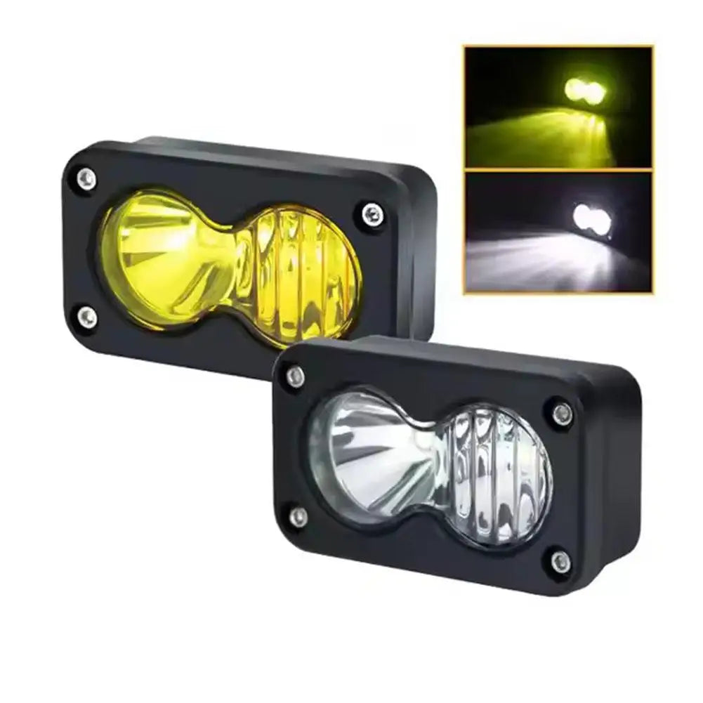 For Motorcycle Pickup 20W Headlight 3inch Square Floodlight Pod