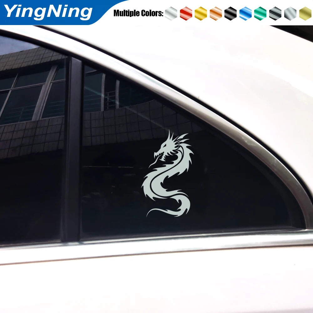 For Door Window 2PCS Chinese Dragon Decals Left Right Mirror