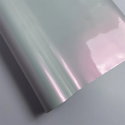Premium Glossy Pearl Vinyl Wrap Film Color Change Red