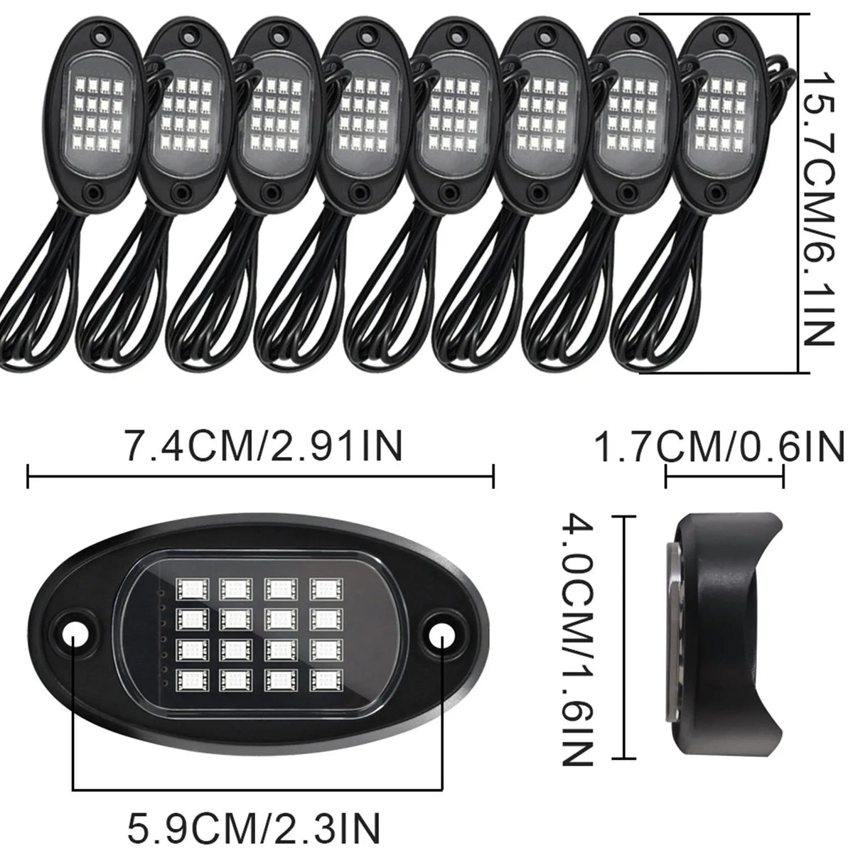 Kit Interior Ambient off-road Truck ATV Neon Chassis