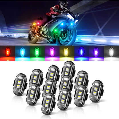 Mictuning Wireless Strobe Remote Control Colors USB Charging
