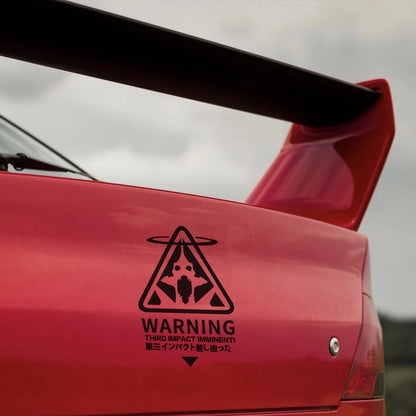 Creative Rampage Warrior Warning Sticker Rear Bumper Window Glass