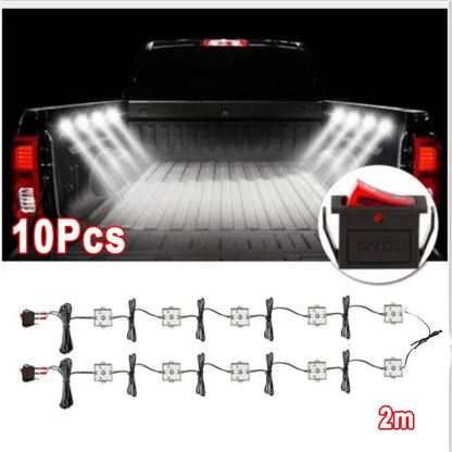 For Rv 2M Pickup Truck Bed Ambient Lighting 12V 6000K 10PCS