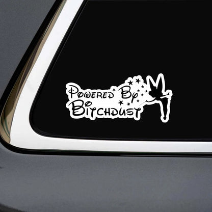 Cartoon Fairy Powered By Bitchdust Vinyl Decal self-adhesive