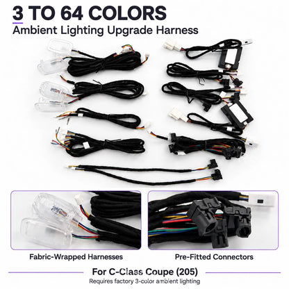 For Mercedes-Benz C-Class Coupe W205 2015-2021 3-to-64 Color