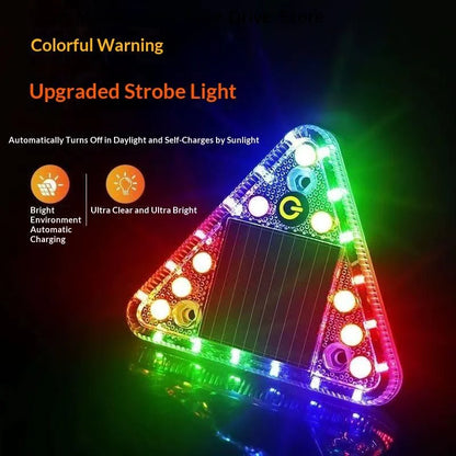 Solar Warning Anti Collision Truck Tail Flashing Magnetic Touch